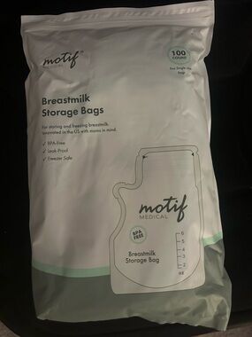 Motif Medical Breastmilk Storage Bags - 100 count.